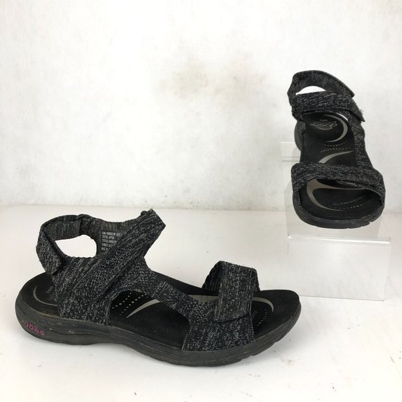 Abeo | Shoes | Abeo Womens Size 8 Gabi Black Grey Bio System Open Toe Hook  Loop Sandals | Poshmark